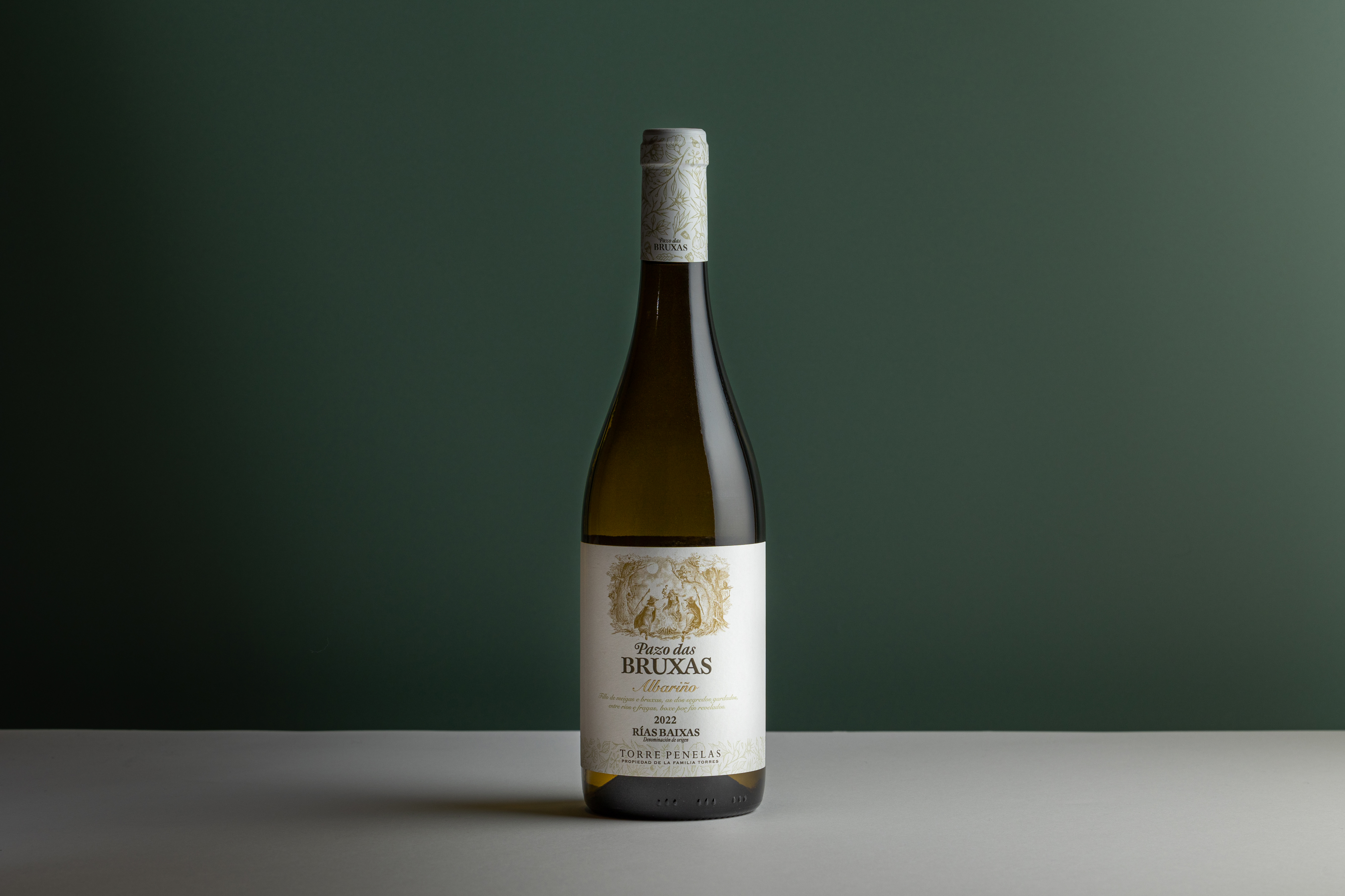 Pazo das Bruxas es un vino blanco elaborado con la variedad albariño en la DO Rías Baíxas, propiedad de Familia Torres