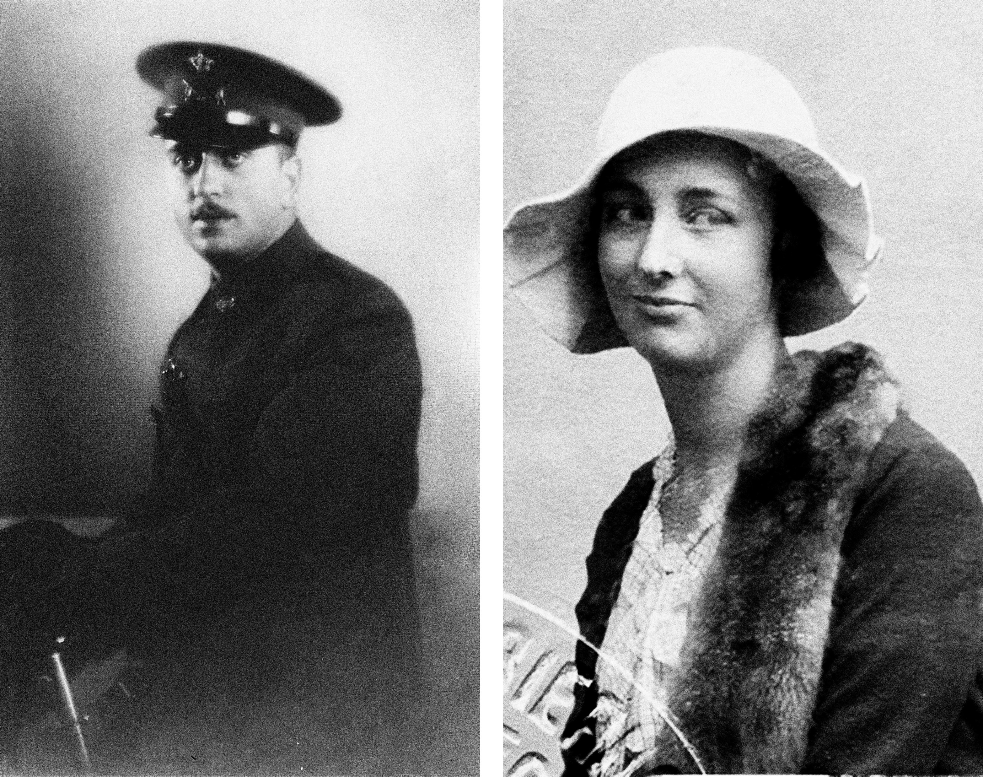 1934. Retratos de Miguel Torres Carbó y la que luego fue su esposa, Margarita Riera.