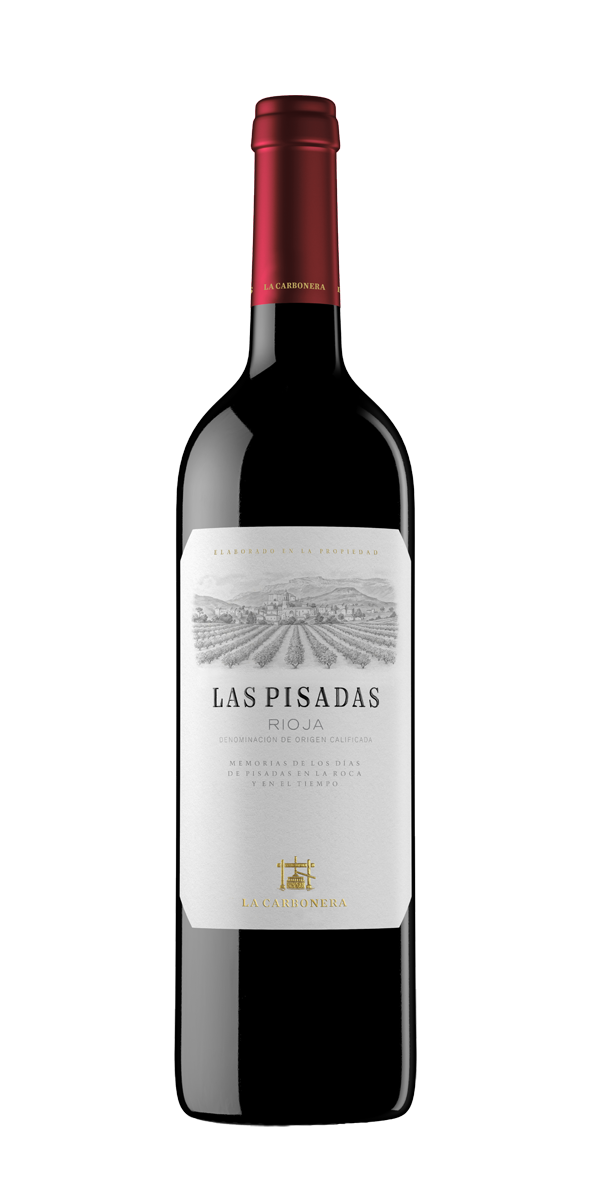 Las Pisadas, un vino tinto elaborado con la variedad tempranillo. 