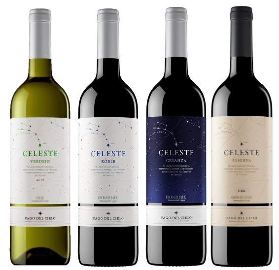 CELESTE VERDEJO 2019 Una gama completa, centrada en la excelencia que atesora la frescura, la emoción y la intensidad de una noche estrellada.