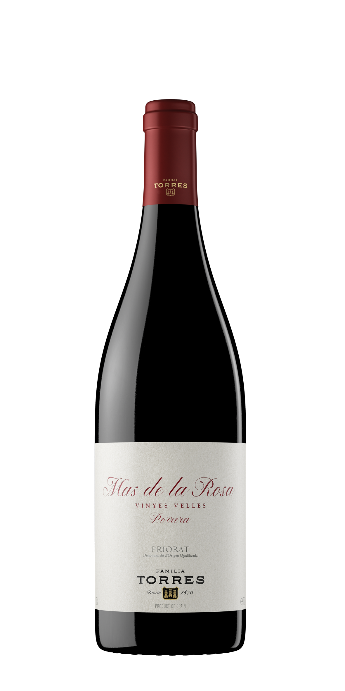 CUATRO TINTOS. CUATRO ORÍGENES Mas de la Rosa es un vino tinto elaborado con las variedades cariñena y garnacha tinta, que nace en la DOQ Priorat.