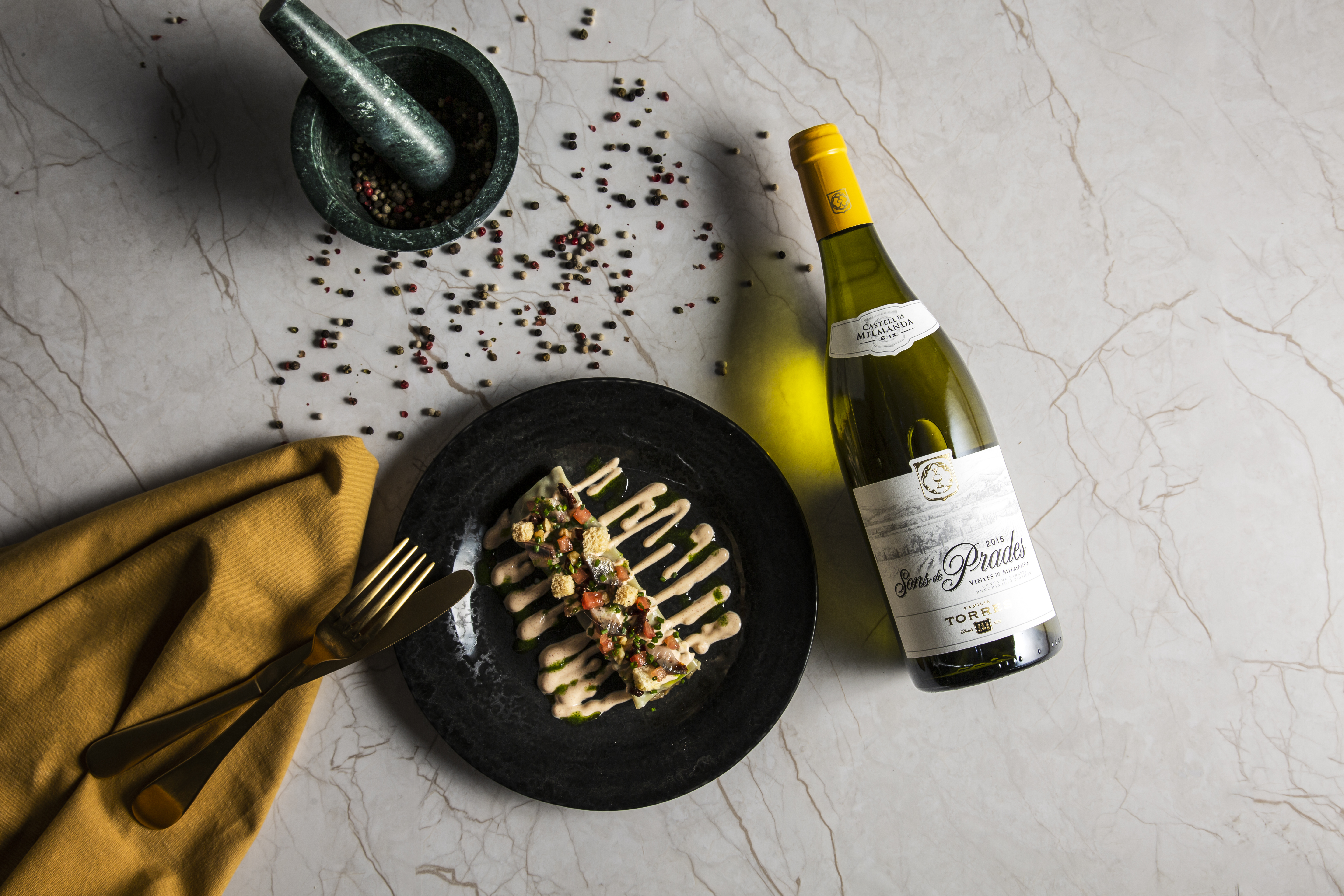 Vino y gastronomía. Maridando en invierno Sons de Prades, un vino blanco de la variedad chardonnay de la DO Conca de Barberà